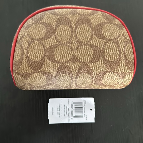 Dome Cosmetic Case In Signature Canvas With Wild Strawberry - Picture 2 of 4
